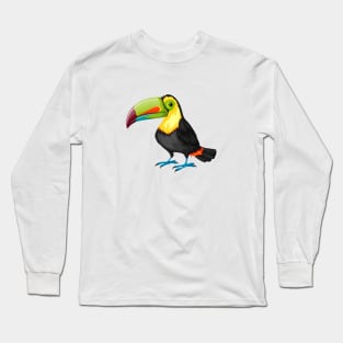 Beautiful and Cute Toucan Bird Long Sleeve T-Shirt